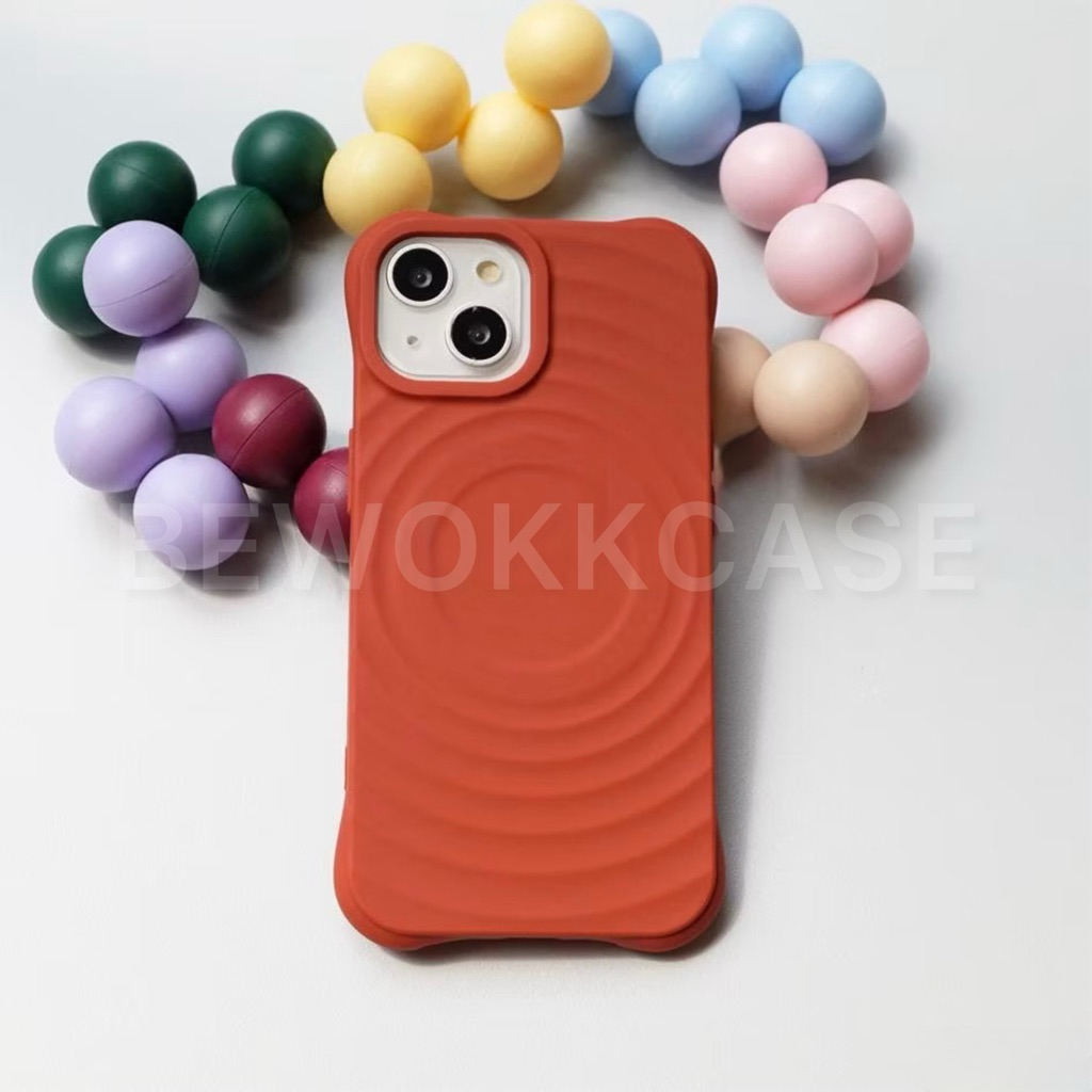 iPhone Case Spiral Terracota magsafe inner Bludru 11 12 13 14 15 16 17