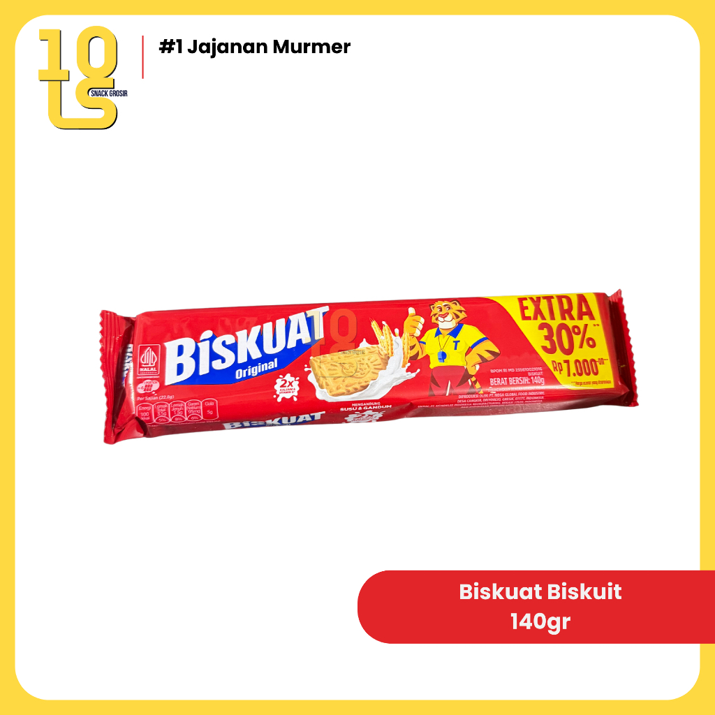 Biskuat Original Biskuit Cemilan Anak Bergizi 140gr