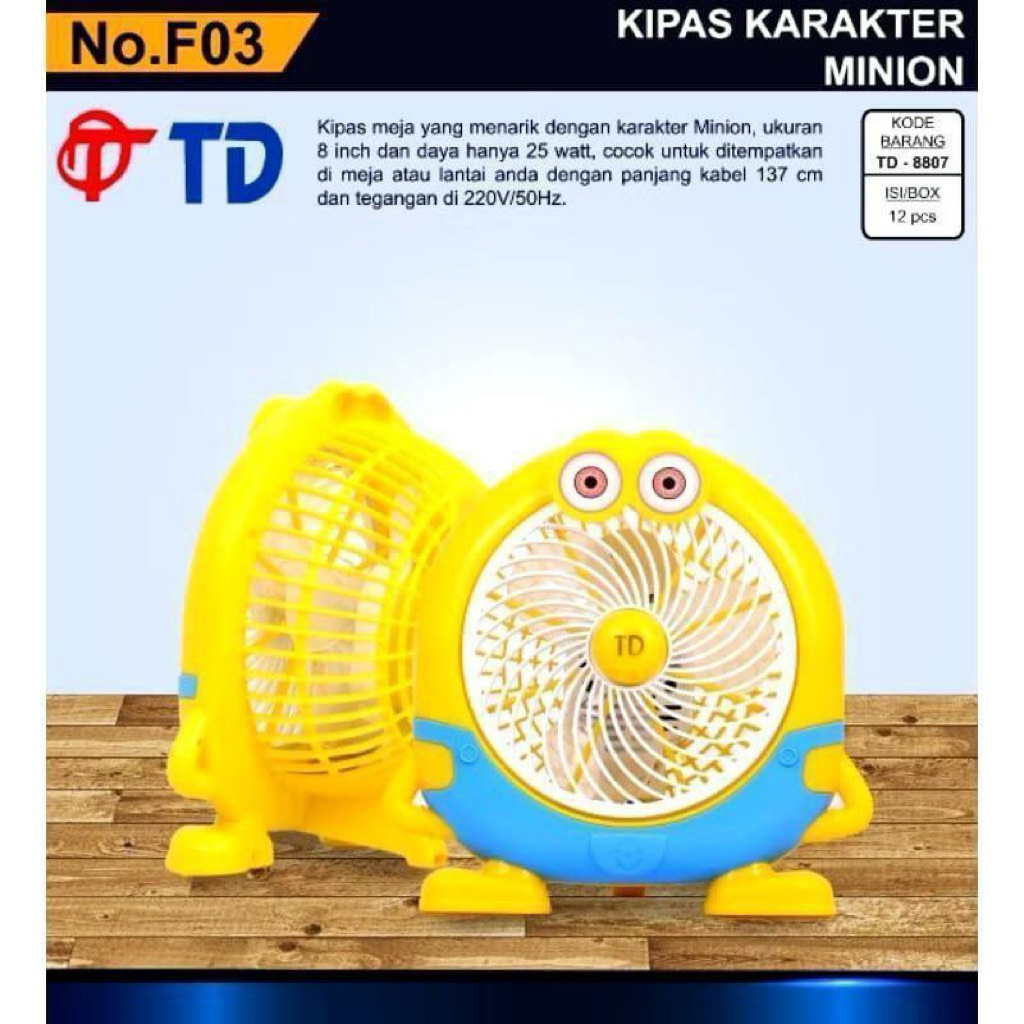 KIPAS MEJA KARAKTER TD