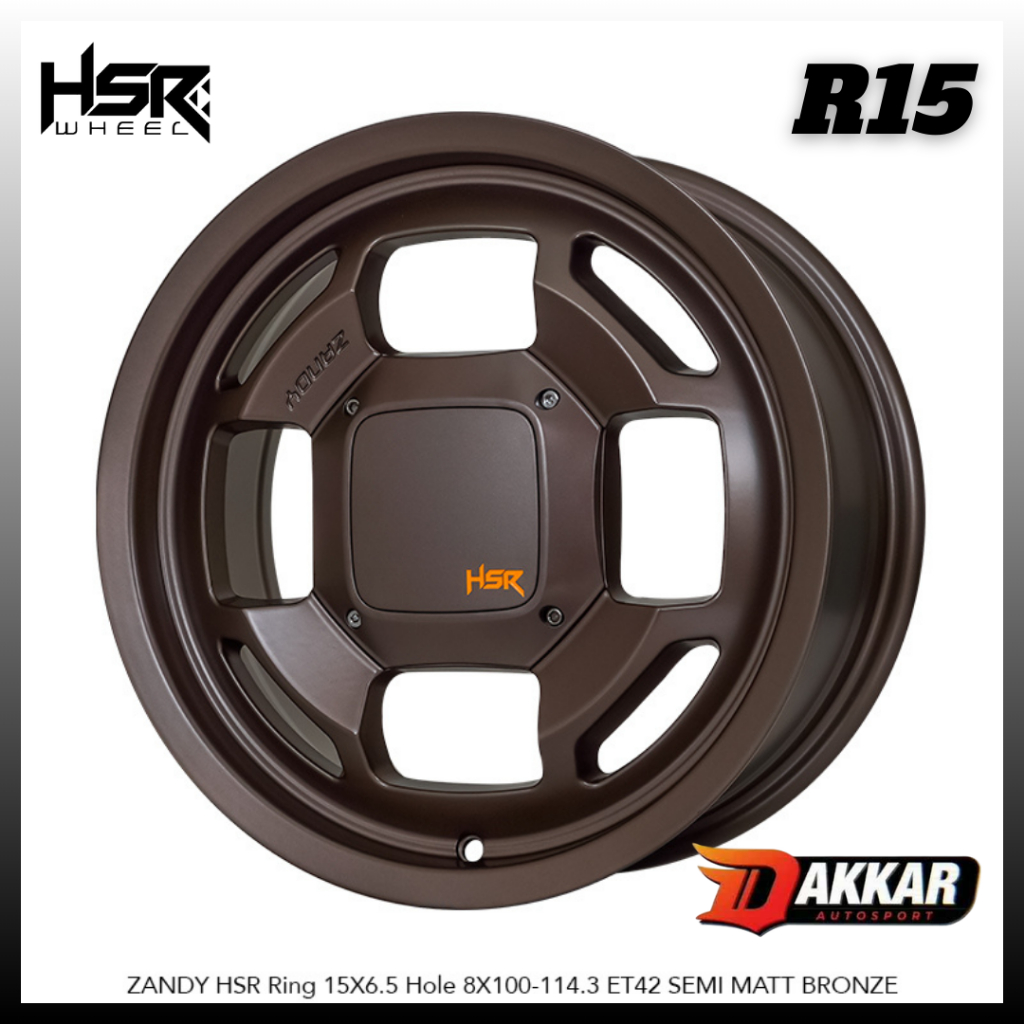 VELG HSR ZANDY R15 MOBIL AVANZA KARIMUN VINFAST BINGOU VELG MOBIL R15 LEBAR 65 ET 42 BARU