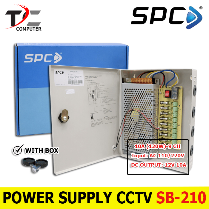 PSU Power Supply CCTV SPC Original Box Panel 12V Central Power SN110/120 SB210/220