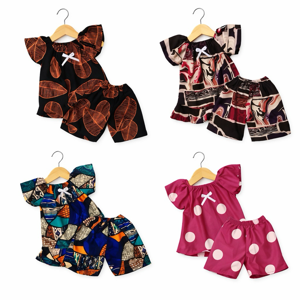 Maxi One Setelan Anak Batik Ceria 3 bulan sampai 5 Tahun Motif Random. Harga per Set