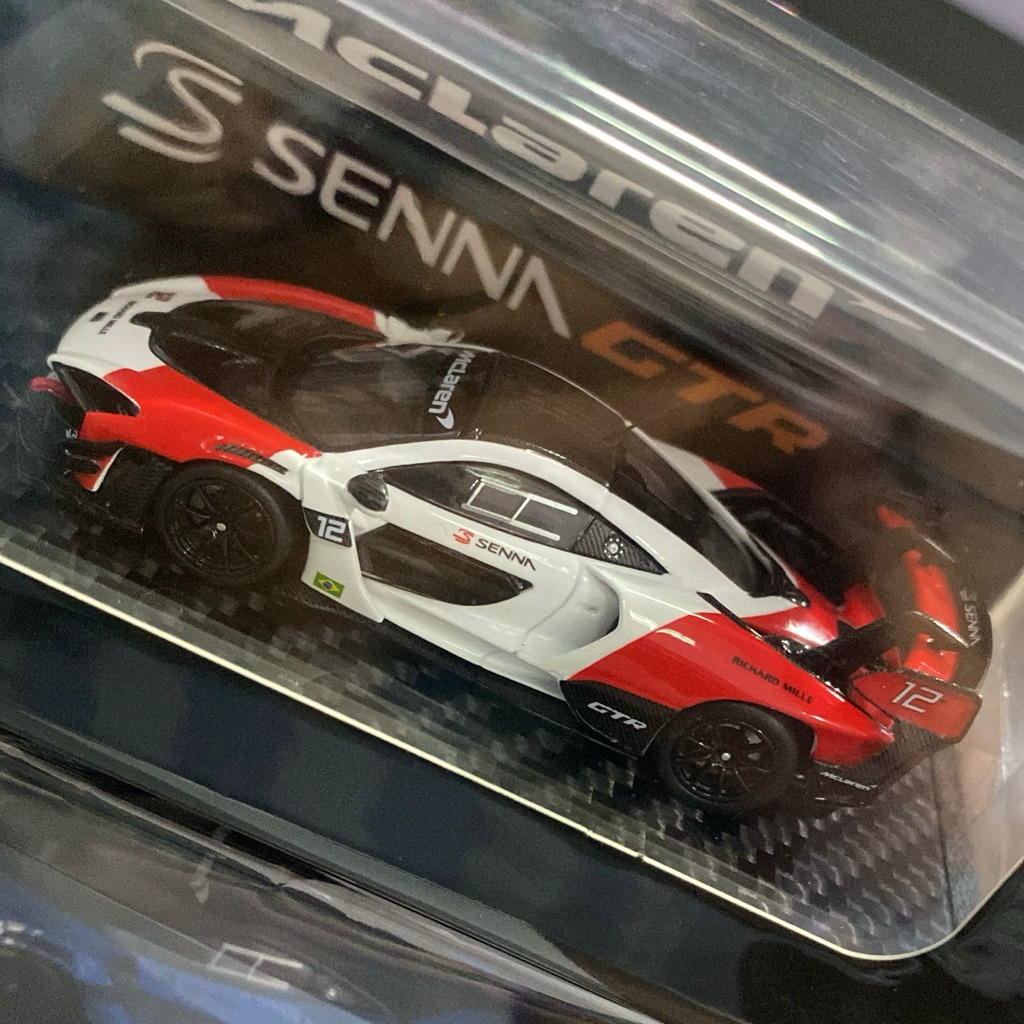 LCD Models 1/64 McLaren Senna GTR Red White