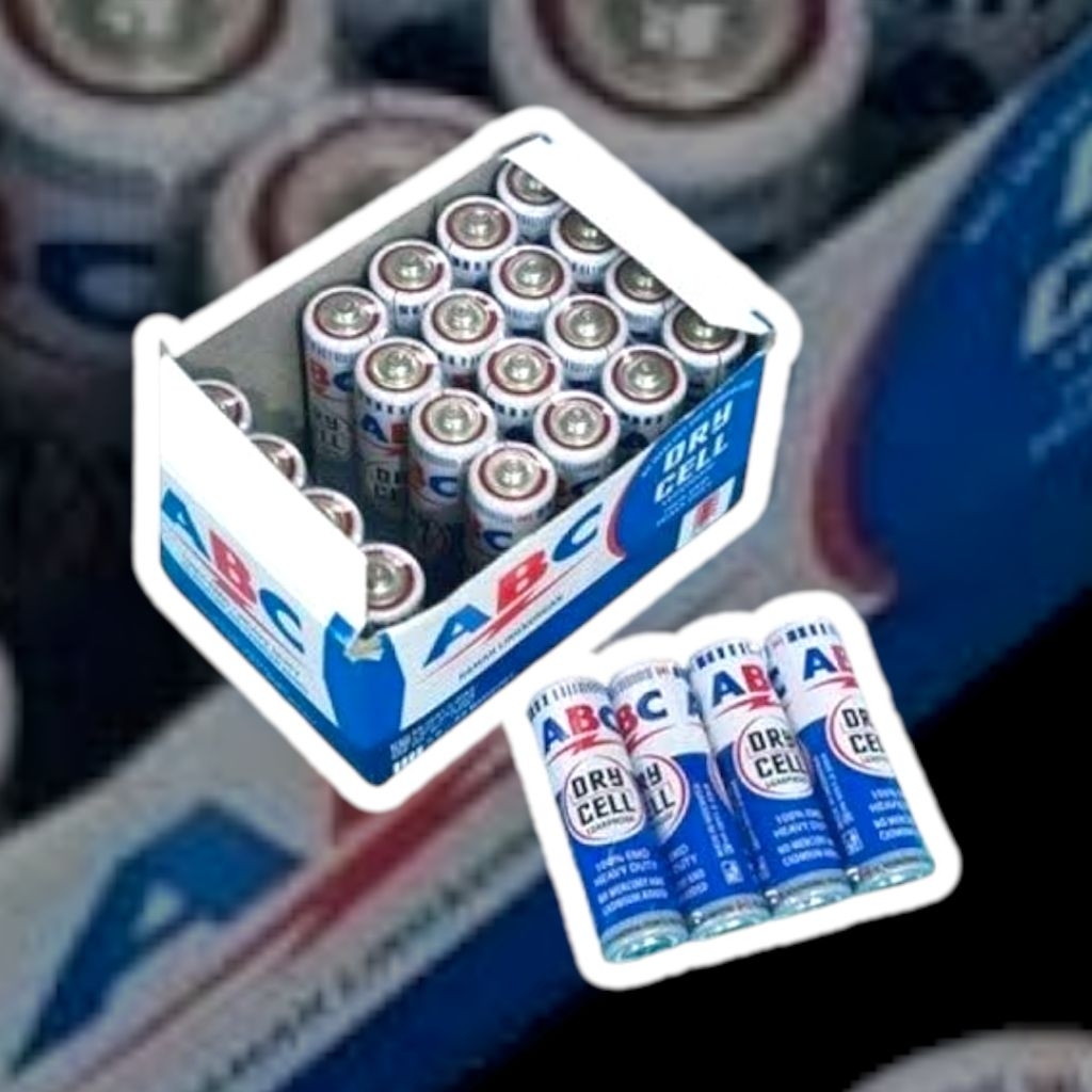 BATERAI ABC AA A2 BIRU BATERAI JAM DINDING