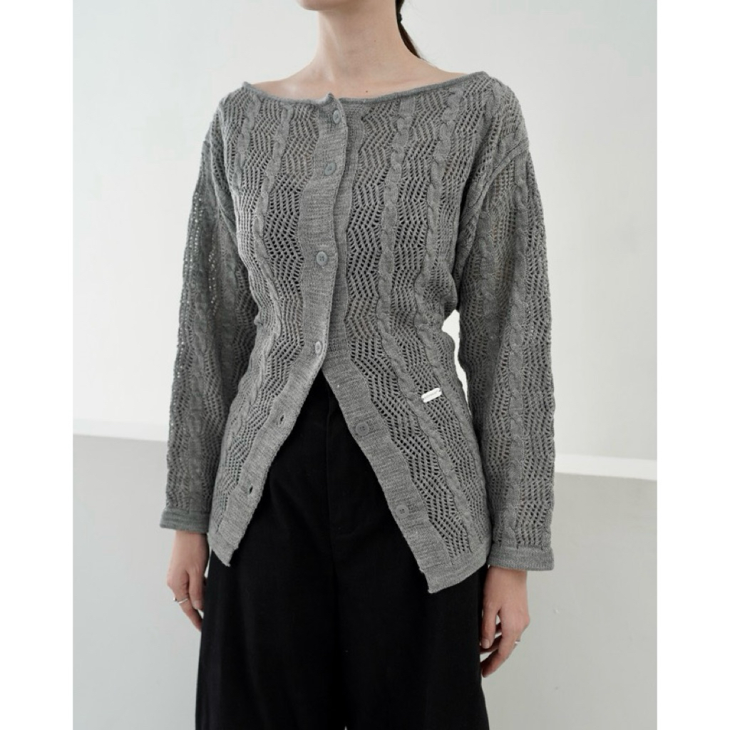 Preloved Hole Cardigan by SHOPINKAE