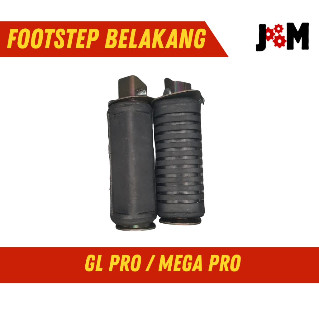 Karet Footstep Belakang / Pijakan Kaki Belakang Honda Motor Mega Pro / GL Pro HDN