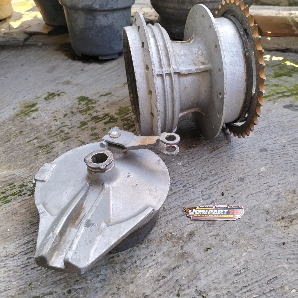 TROMOL BELAKANG HONDA XL400 XL500 ORIGINAL COPOTAN