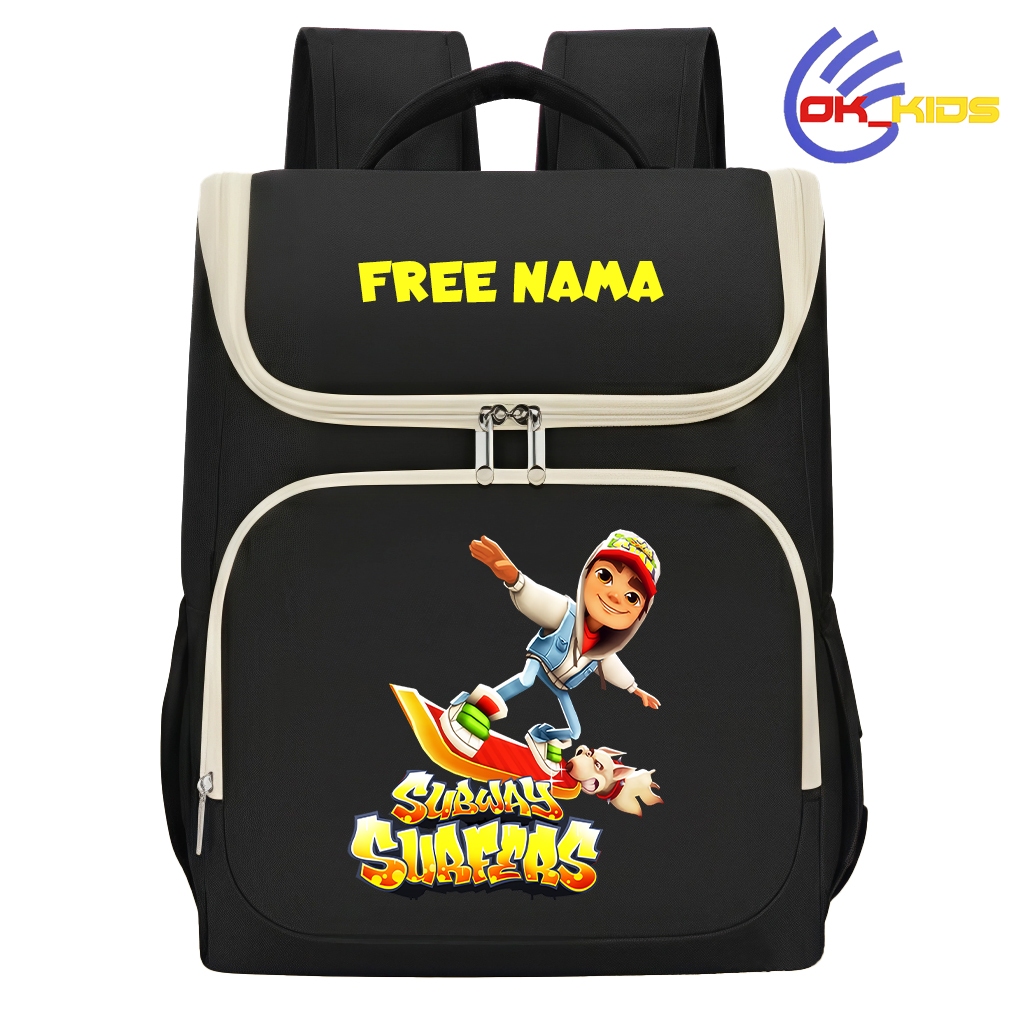 Tas Ransel Anak Motif Subway Surfers Free Nama