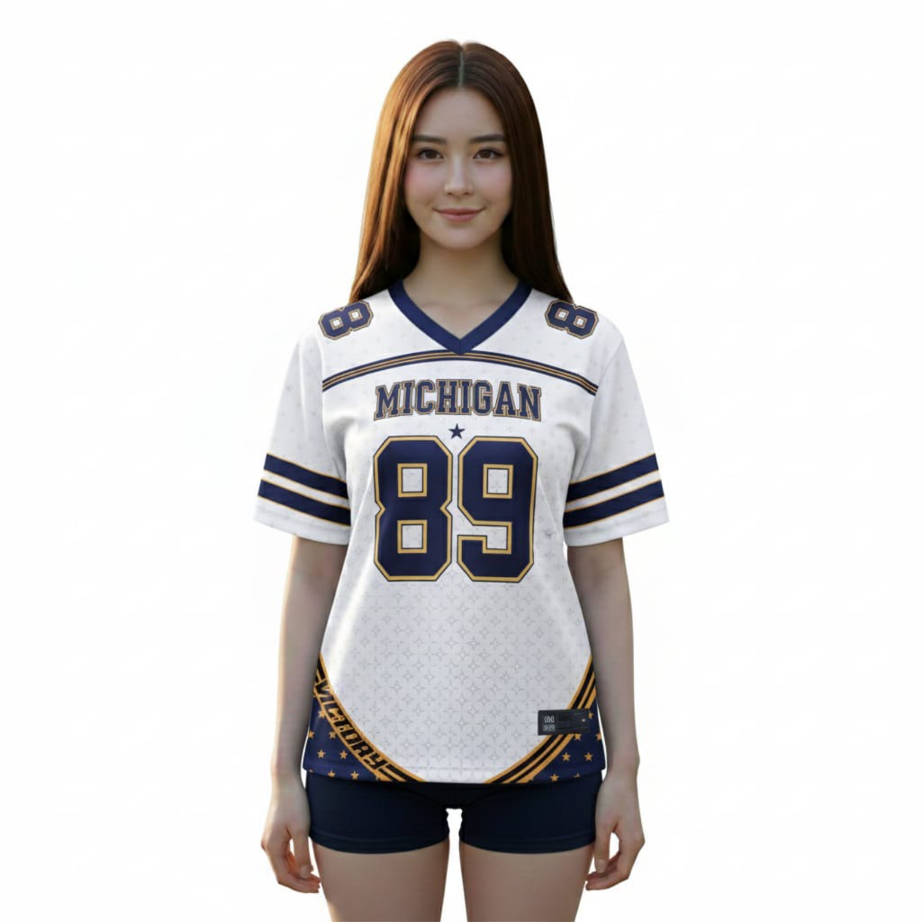 Baju Jersey Vintage Dryfit 89 Michigan Kombinasi Angka Keren Unisex Kaos Jersey Vintage 85 55