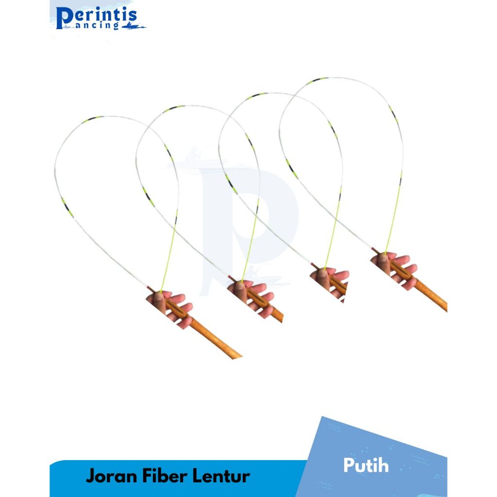 Joran Pancing Fiber Putih Lentur Ringan dan Kuat