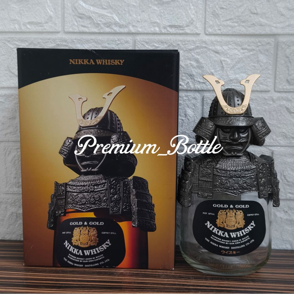 Botol Kosong Nikka Whisky Gold 750ml + Box