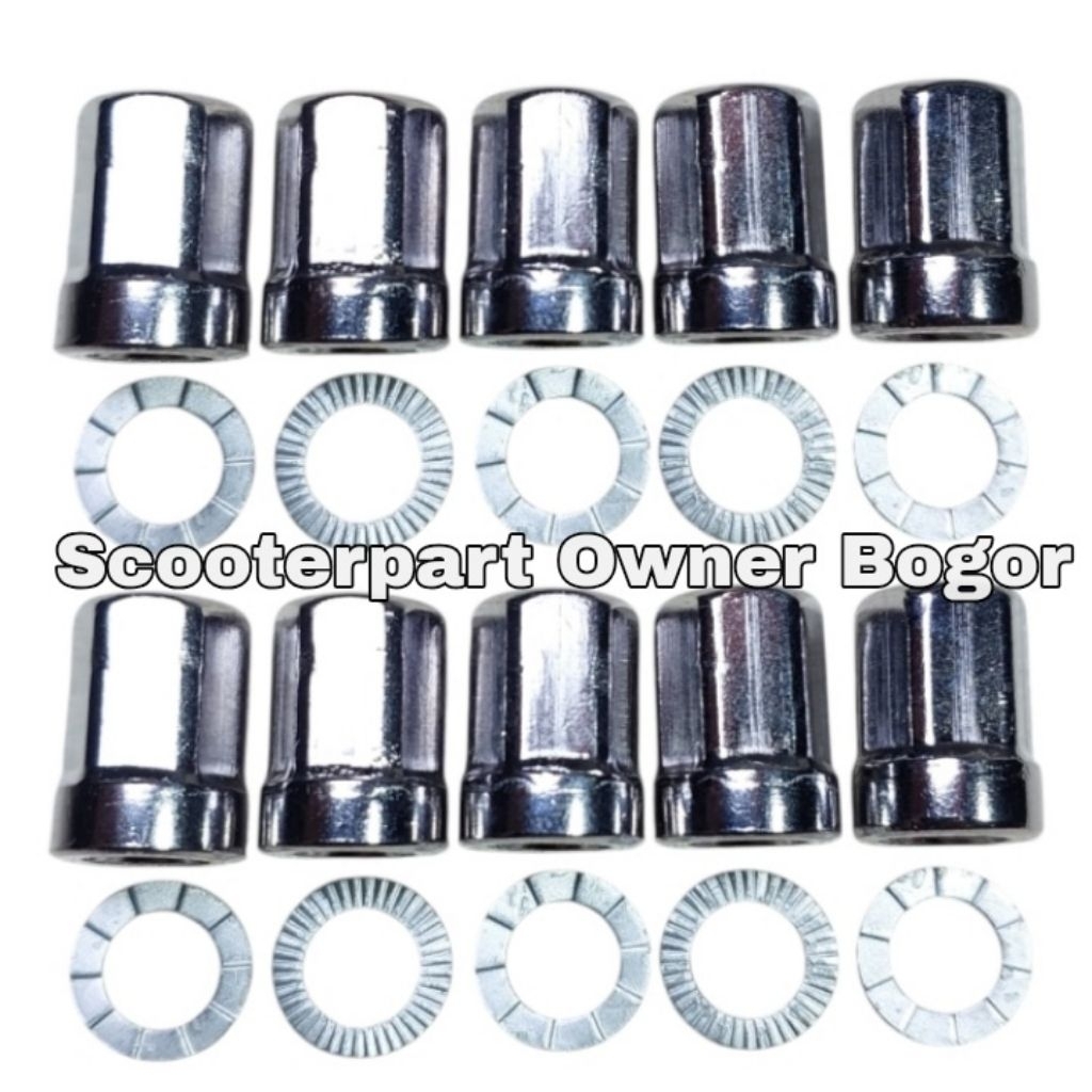 Baut Mur Velg Tubeless Import Vespa Super Sprint PX Excel Exclusive Spartan PTS Special