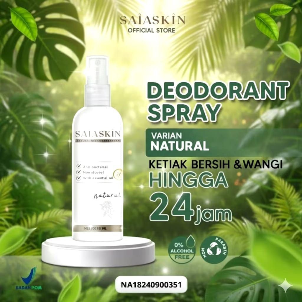 Paket 4Botol mix aroma... Deodorant spray SaiaSkin BPOM