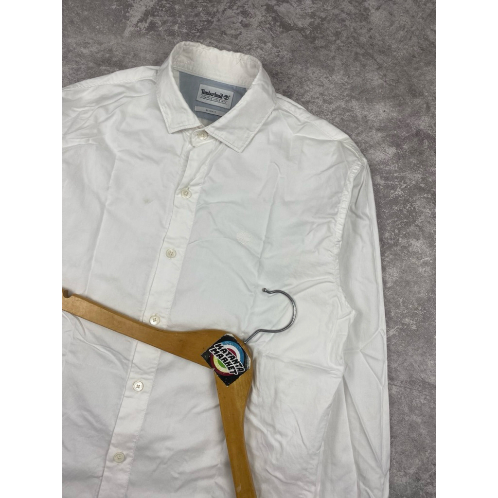 timberland original oxford putih long shirt