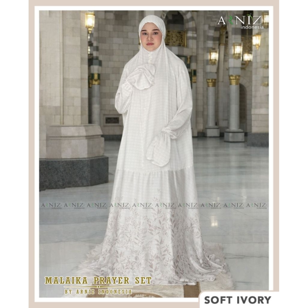 Malaika Mukena Terusan Edisi Lebaran 2026 By Arniz Collection Terbaru