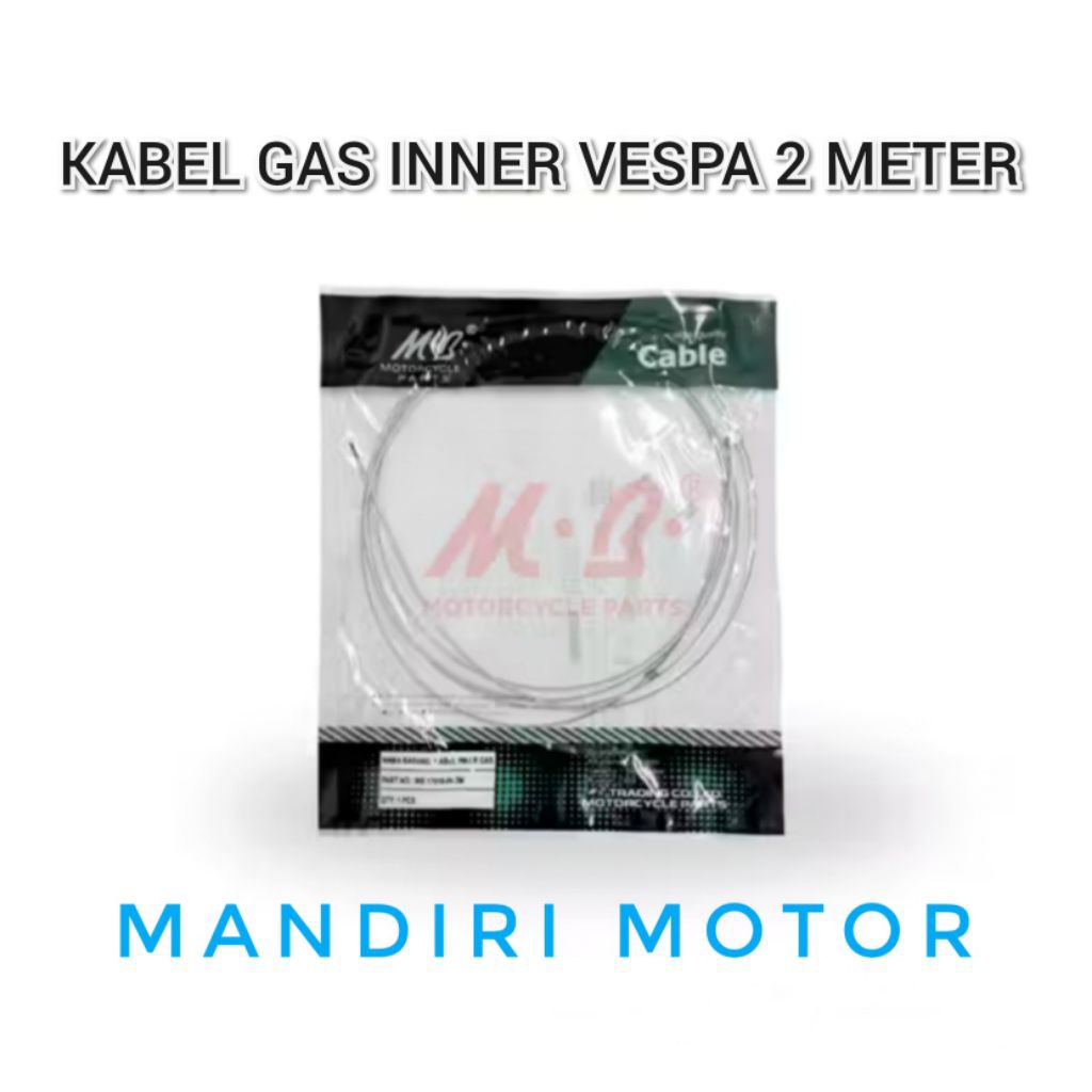 Kabel Gas Vespa Inner Panjang 2 Meter Lentur Kuat