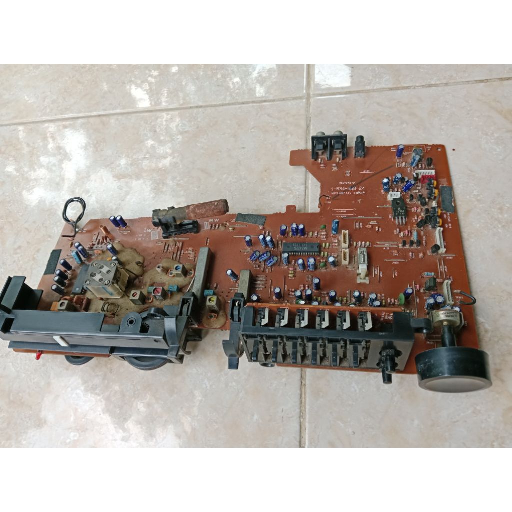 BLOCK PANEL DEPAN RADIO & TAPE COMPO SONY CFS-710S COPOTAN