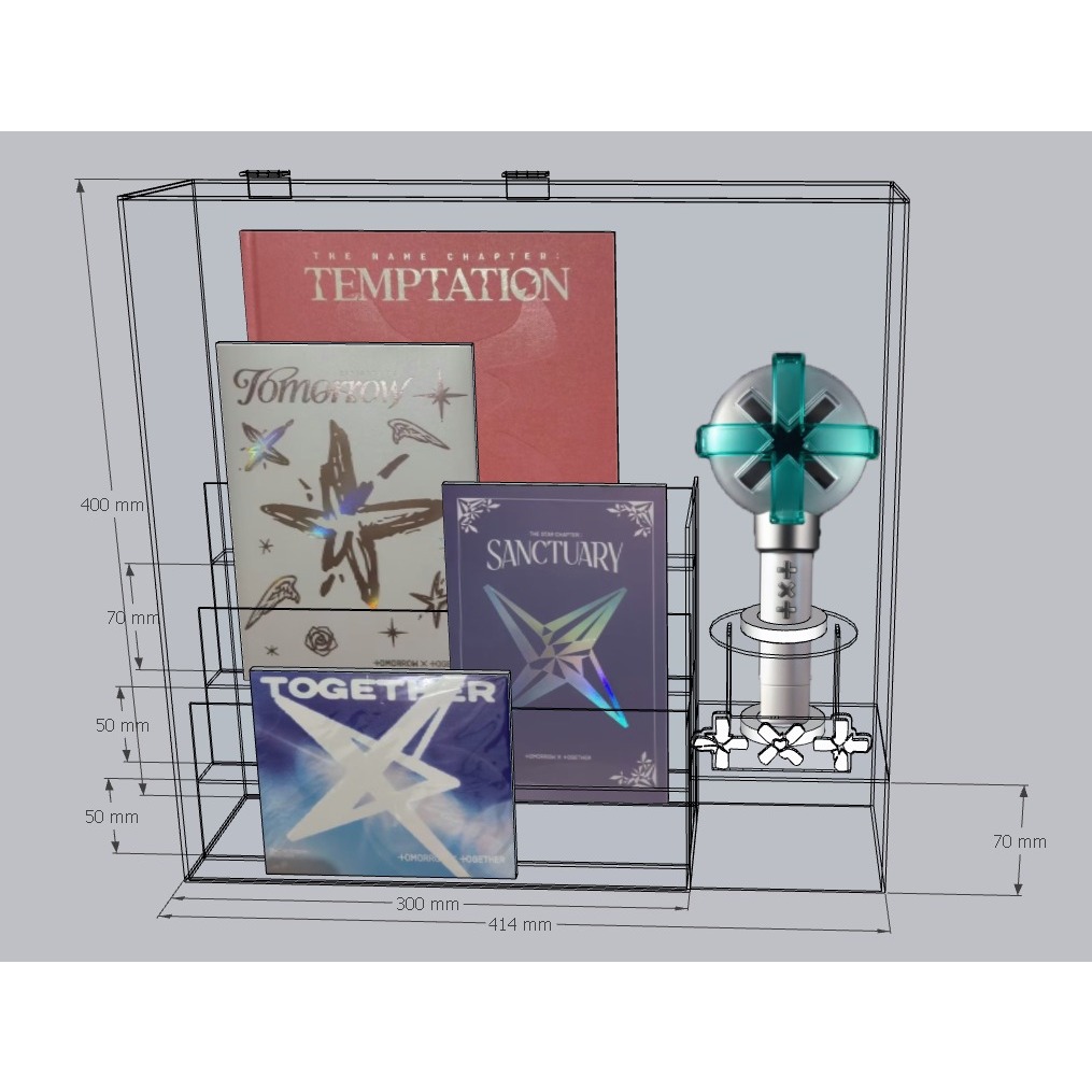 Rak Album Custom dheawda / Rak Akrilik Custom Album