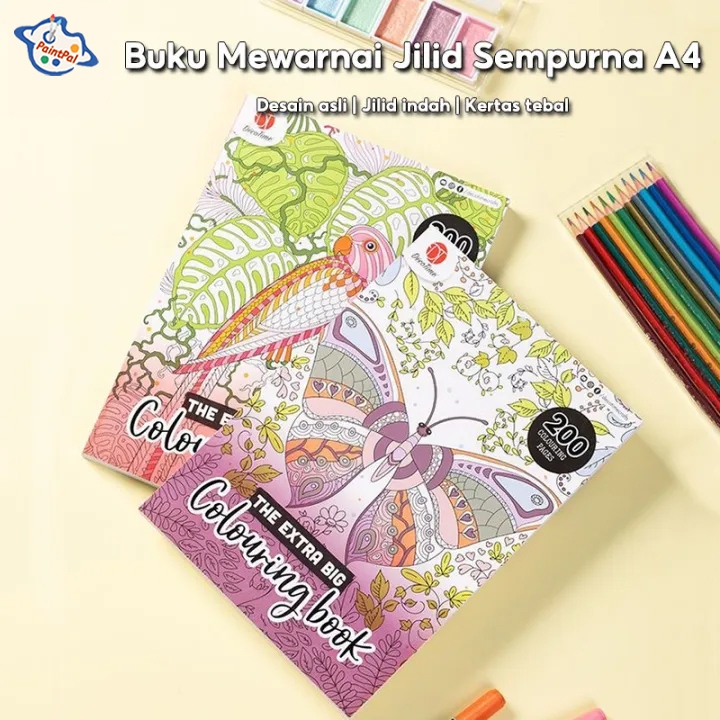 Buku Mewarnai Yang Menyenangkan Untuk Anak-anak Buku Mewarnai Jilid Sempurna A4 Buku Mewarnai Jilid 