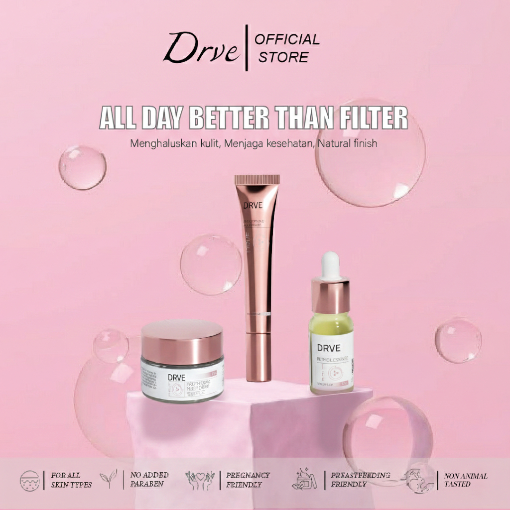 Drve paket bundling 3in1 tampil cantik dengan kandungan Niaciamide untuk  kulit sehat dan bersinar m