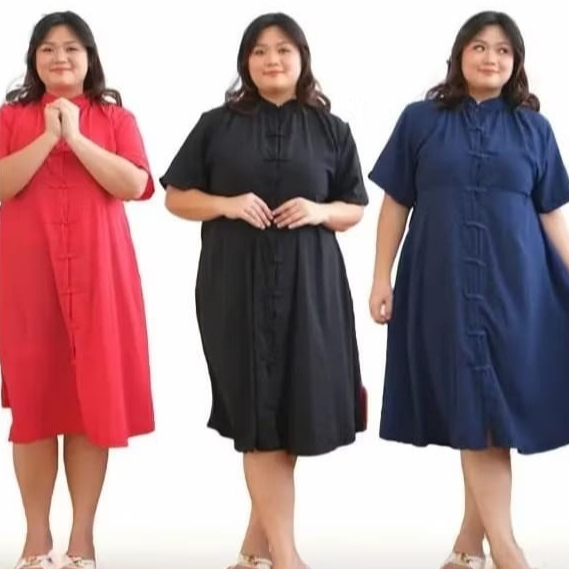 XUAN - DRESS IMLEK JUMBO BIGSIZE CHEONGSAM