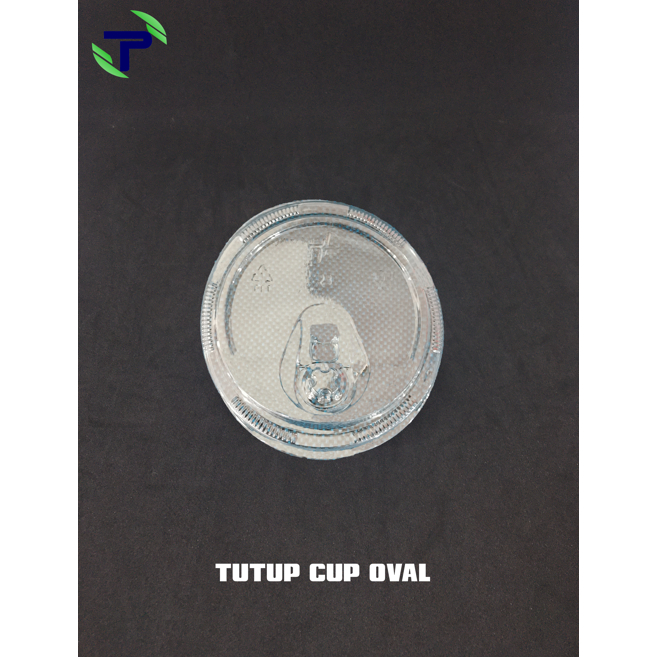 Tutup Gelas Strawless STARINDO / Tutup Gelas Oval STARINDO @50 PCS