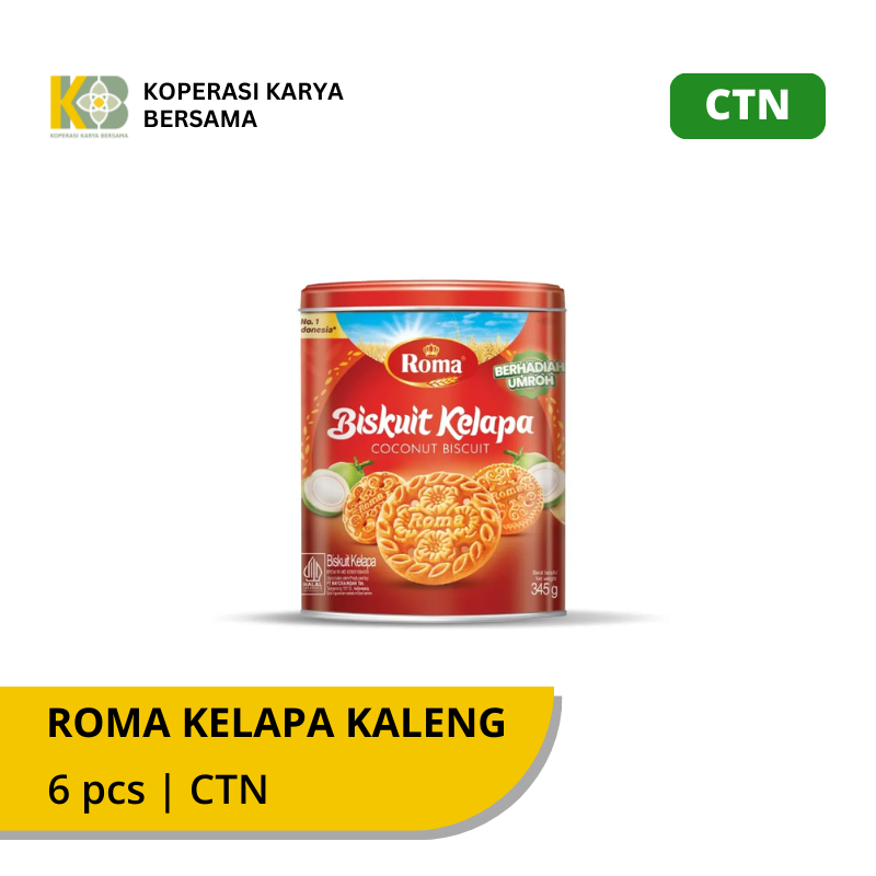 Roma Kelapa Kaleng isi 6 pcs /Karton