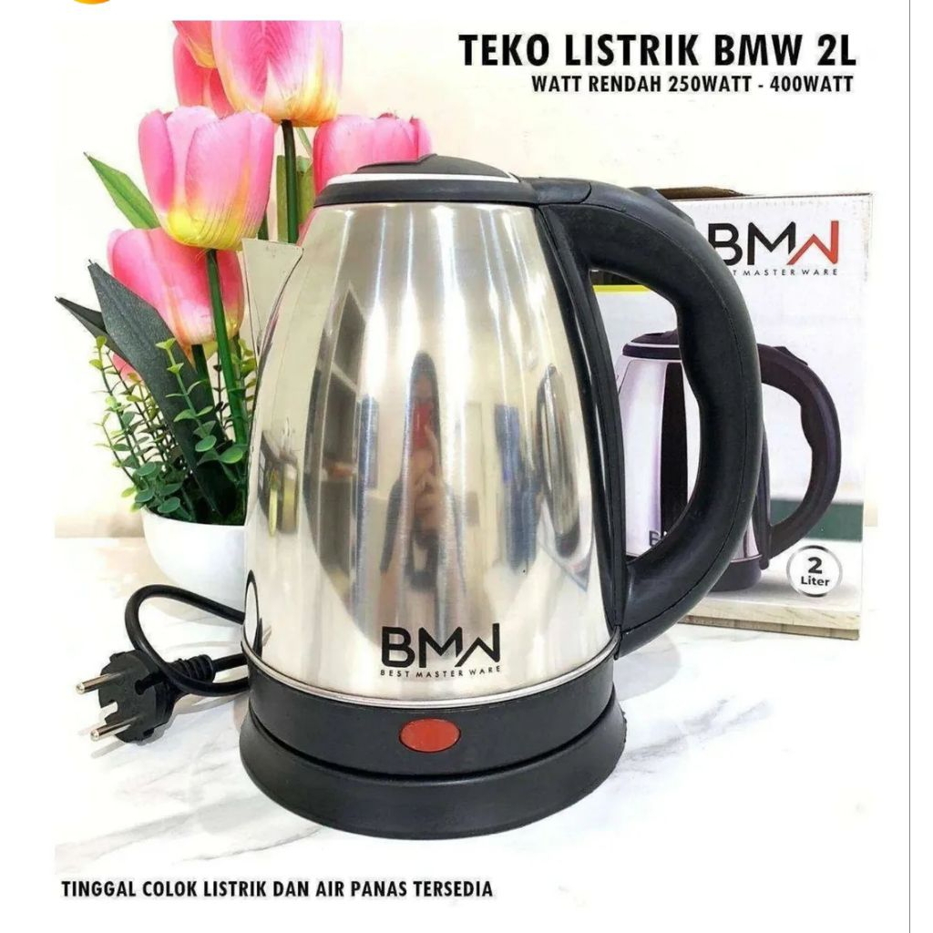 teko listrik 2 liter teko stainlees