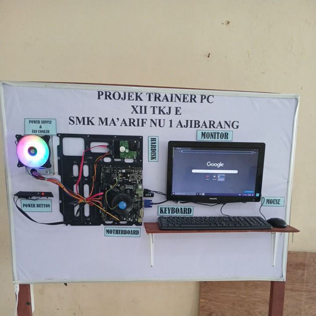 Trainer PC / Alat Peraga Komputer TKJ – Lengkap & Siap Pakai
