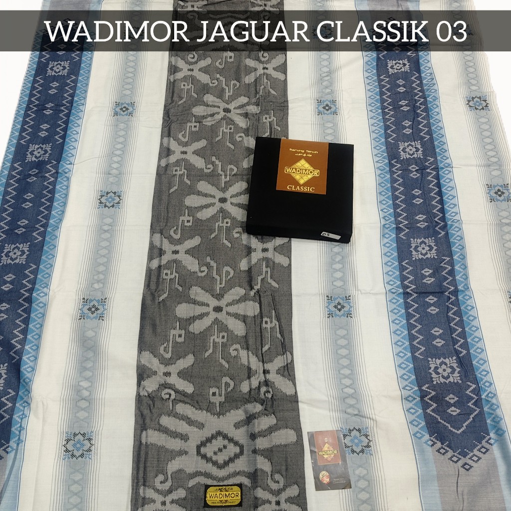 Sarung Tenun Premium WADIMOR Jacquard JAGUAR CLASSIC CLASIC CLASIK KLASIK Halus Dingin Exclusive Mot
