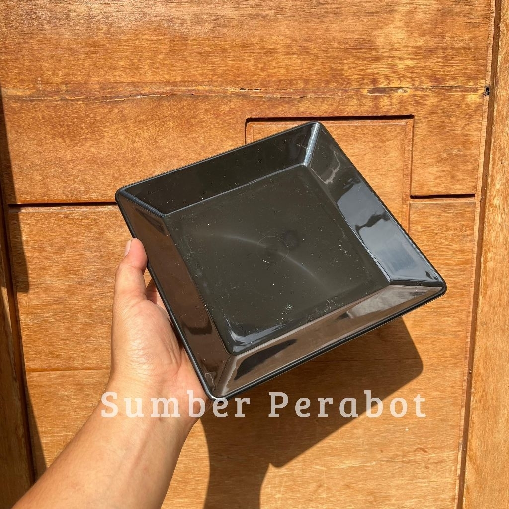 (6pcs/12pcs) - Piring Kotak Melamin 20cm Dinnerware - Piring Makan Persegi Tebal - Piring Saji Kotak