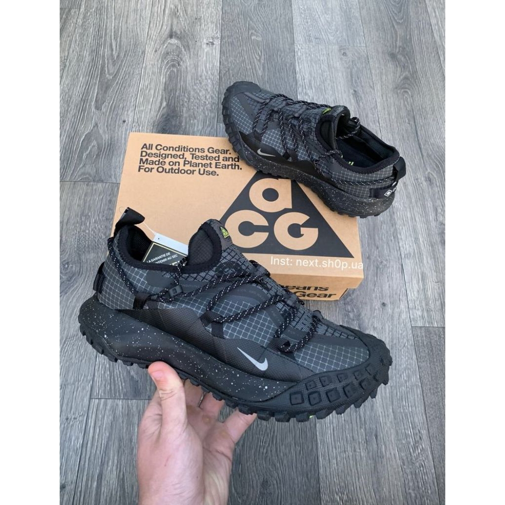 Sepatu Nike ACG Fly mountain Low Goretex Black Green original Guarantee