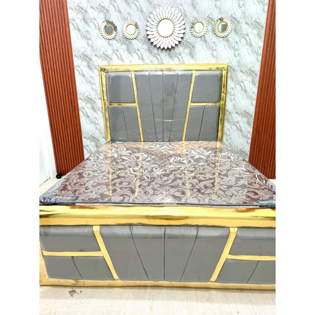 Set springbed Ramelo Dipan Jumbo 180 x 200 CM Abu