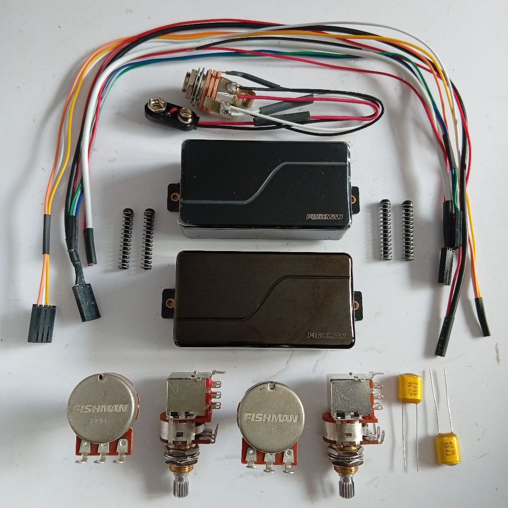 Fishman Fluence modern Humbecker set Black satin