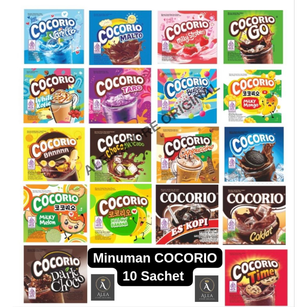 Cocorio Minuman Serbuk 1Renteng Isi 10Sachet