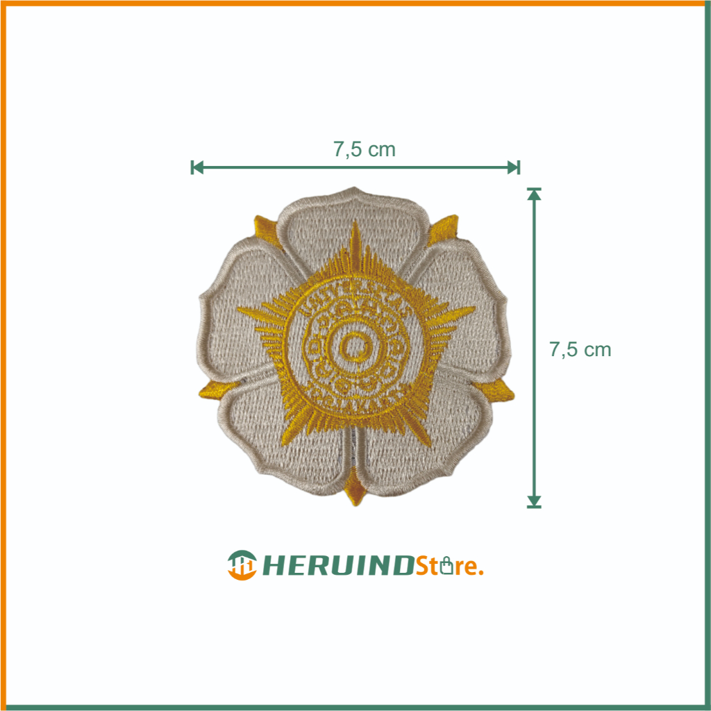 EMBLEM/BEDGE LOGO UNIVERSITAS GADJAH MADA (UGM) FULL BORDIR