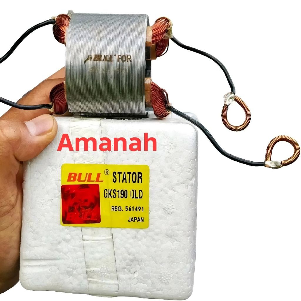 Stator spull bull gks 190 old for mesin serkel bosch