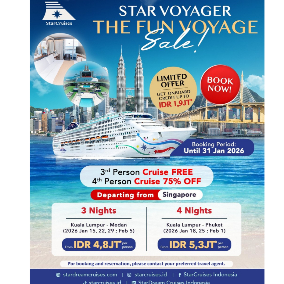 Cruise Into Savings Promo Genting Dream Cruise Start IDR 3,1 Jt-an