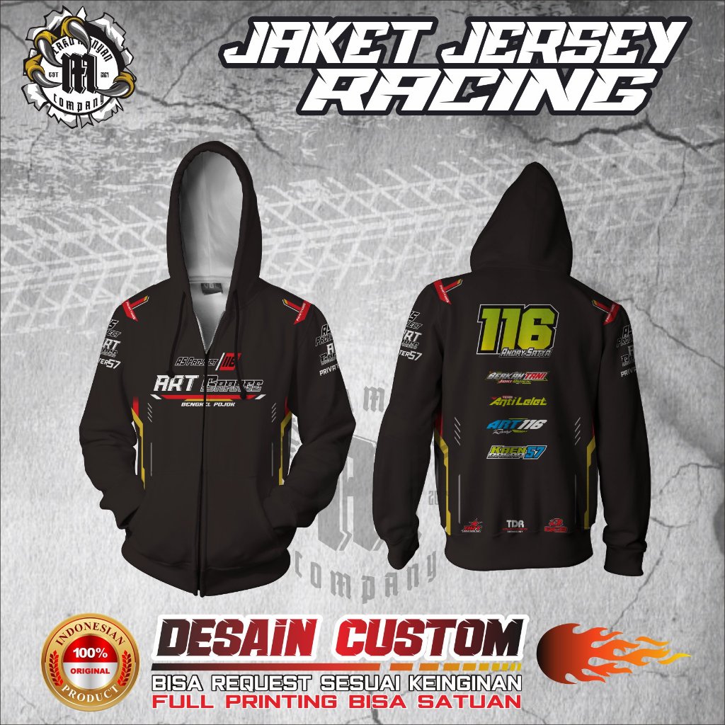 JAKET JERSEY RACING CUSTOM