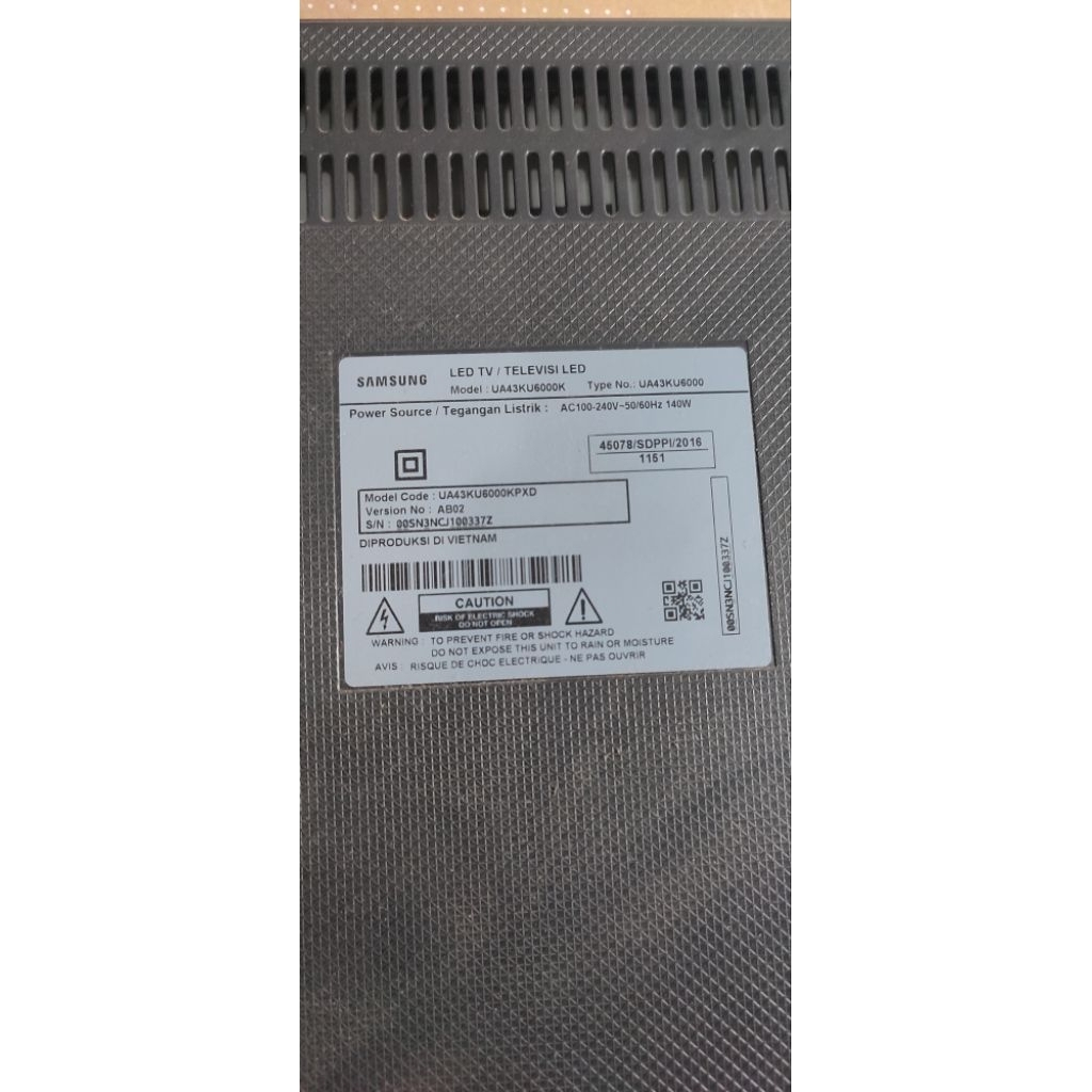 MB + PSU SAMSUNG UA43KU6000