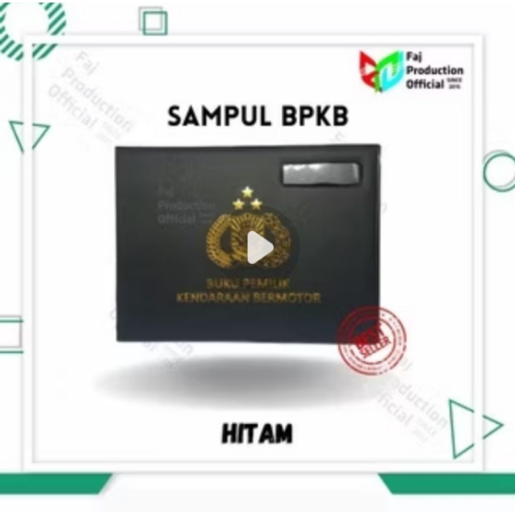Sampul Buku BPKB Motor & Mobil My.L Kulit ASE Tebal Anti Air