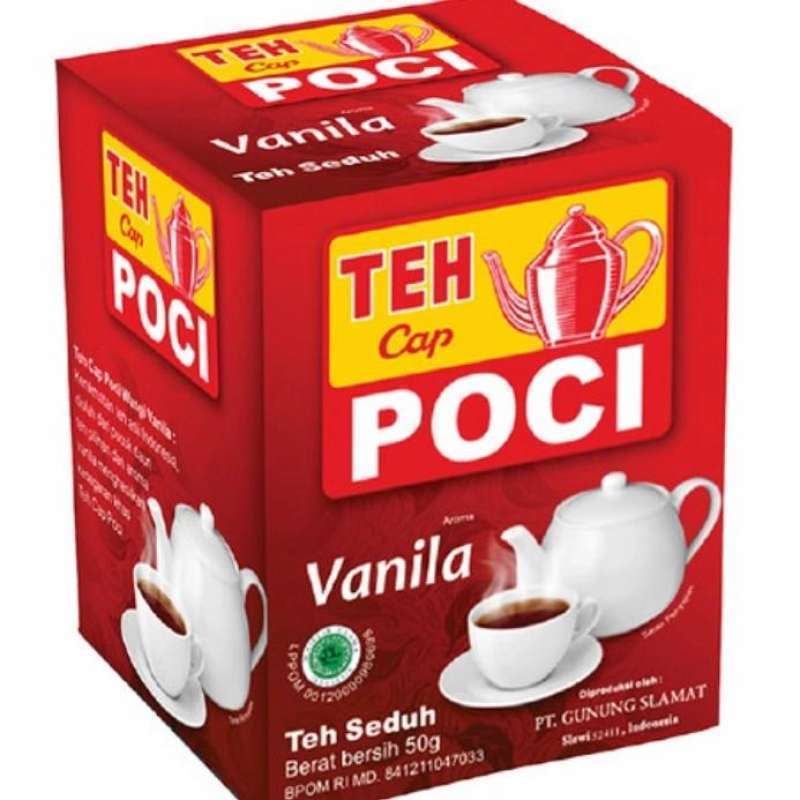 TEH POCI Vanilla 50G Minuman Kemasan Rasa Vanila 500ml Untuk Semua Usia