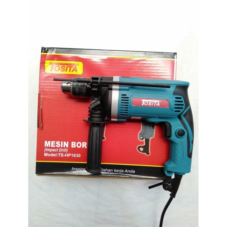 TOSITA Bor Listrik 13mm TS-HP1630 Untuk Tembok, Beton, Kayu, dan Besi