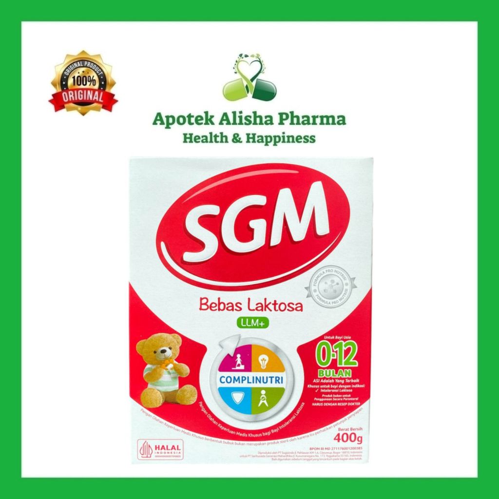 SGM LLM 400gr dan 200gr Susu Formula Bebas Laktosa Bayi 0 - 12 Bulan Untuk Diare / Mencret