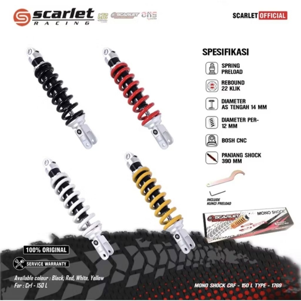 Scarlet Racing -Mono Shock Absorber SkokShockbreaker Adjuster 1769 CRF 150L