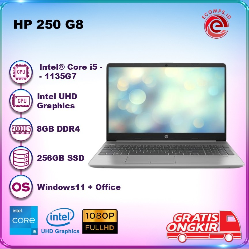 HP 250 G8 I5 1135G7 8GB 256GB W11 15.6FHD