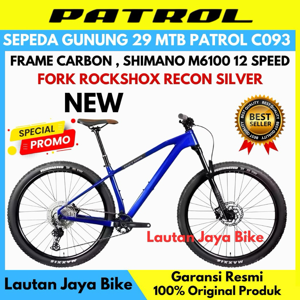 Sepeda Gunung MTB 29 PATROL C093 Frame Carbon Terbaru