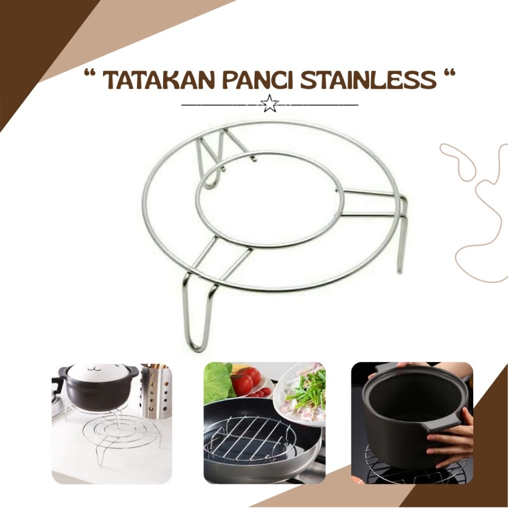 Tatakan Panci Stainless Tatakan Panci Panas Tatakan Bulat Serbaguna