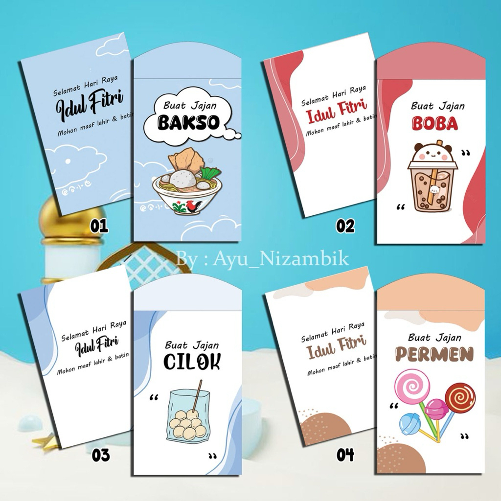 PROMO 24 AMPLOP UNIK/AMPLOP LEBARAN UNIK/AMPLOP KARAKTER