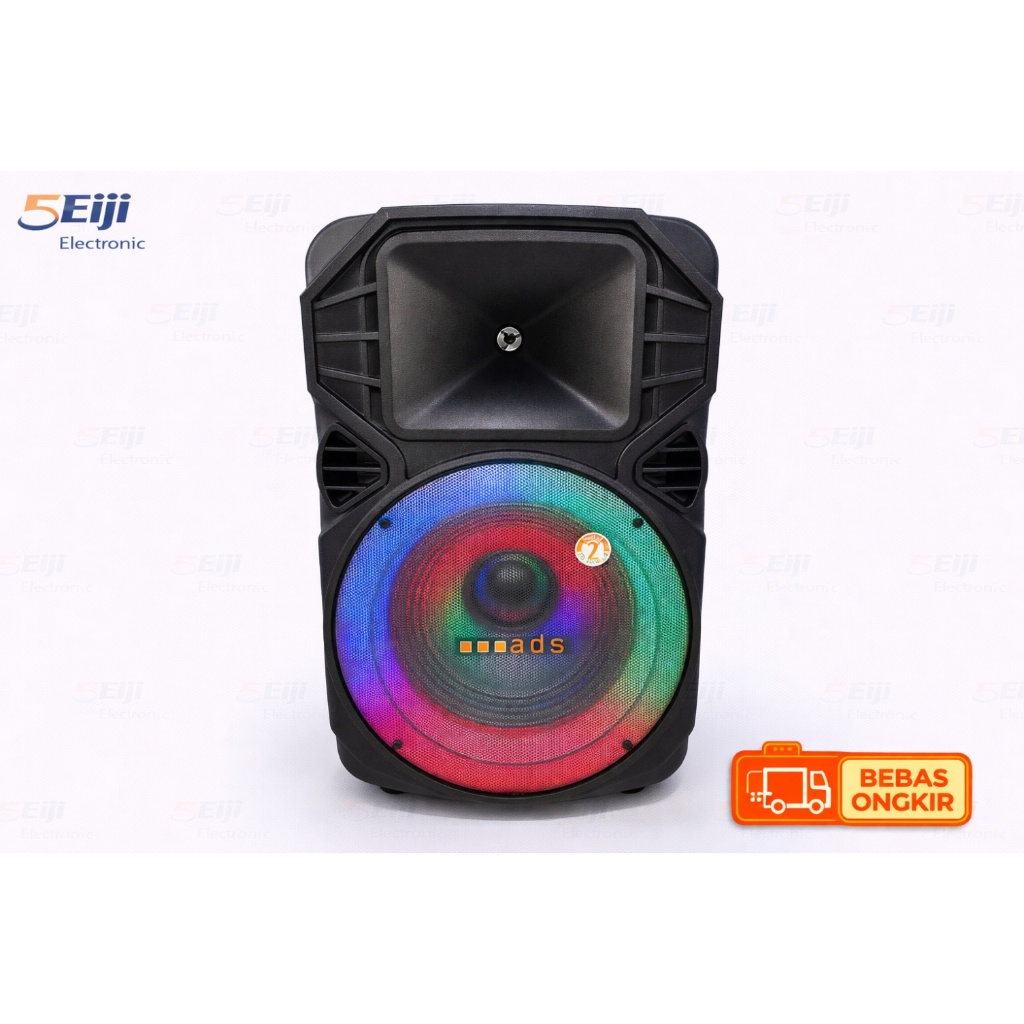 Speaker Portable 15 inch ADS TCM 15B, 15" Portabel Meeting Speaker ADS - BLUETOOTH, FREE 2 MIC WIREL